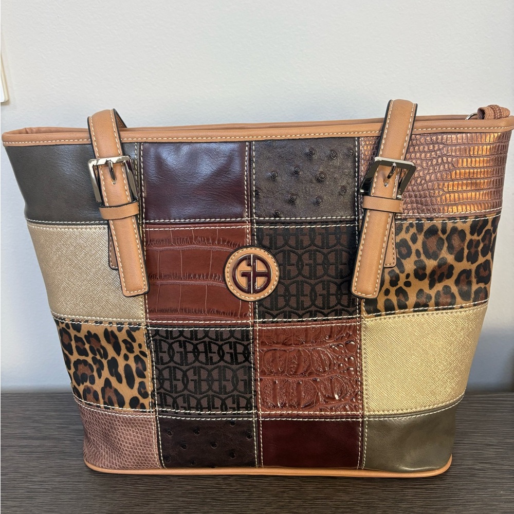 Giani Bernini Patchwork Tote NWT - image 1